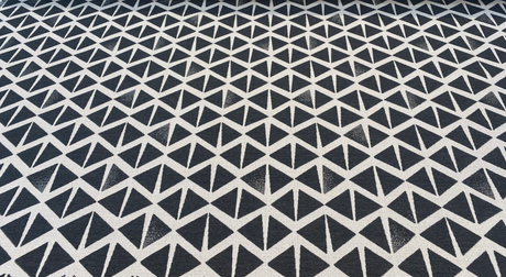 Sunbrella Spectacle Tuxedo Solution Dyed Acrylic Fabric - Black And Off White, 54" Width, 13" Vertical Repeat, 7" Horizontal Repeat (1 Yard)