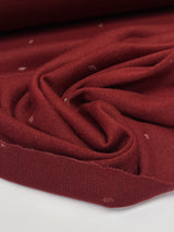 Acrylic Knitted Fabric Printed Red