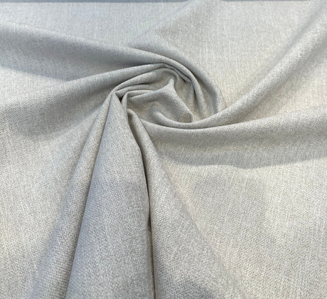 Eko Oatmeal Beige Italian Performance Chenille Upholstery Fabric - Oatmeal Beige, 56" Width (1 Yard)