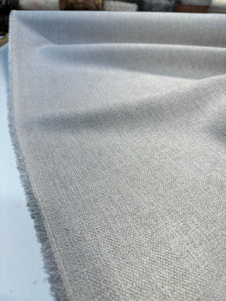 Eko Oatmeal Beige Italian Performance Chenille Upholstery Fabric - Oatmeal Beige, 56" Width (1 Yard)