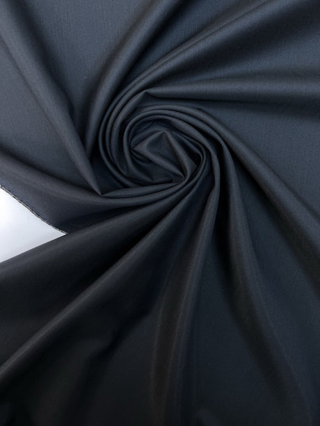 Wool Viscose Suit Fabric Silver Blue