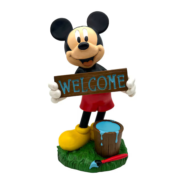 Disney 14-in H x 7.875-in W Multiple Colors Mickey Garden Statue Outdoor Decoration