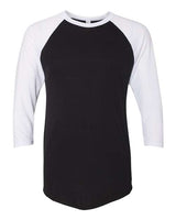 50/50 Raglan Three-Quarter Sleeve Tee