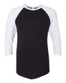 50/50 Raglan Three-Quarter Sleeve Tee