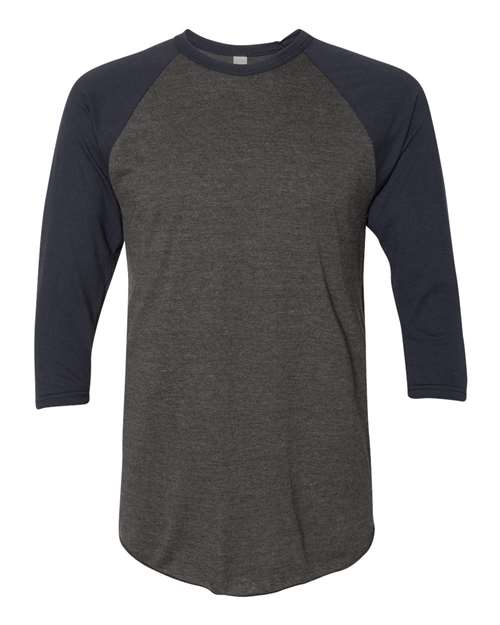 50/50 Raglan Three-Quarter Sleeve Tee