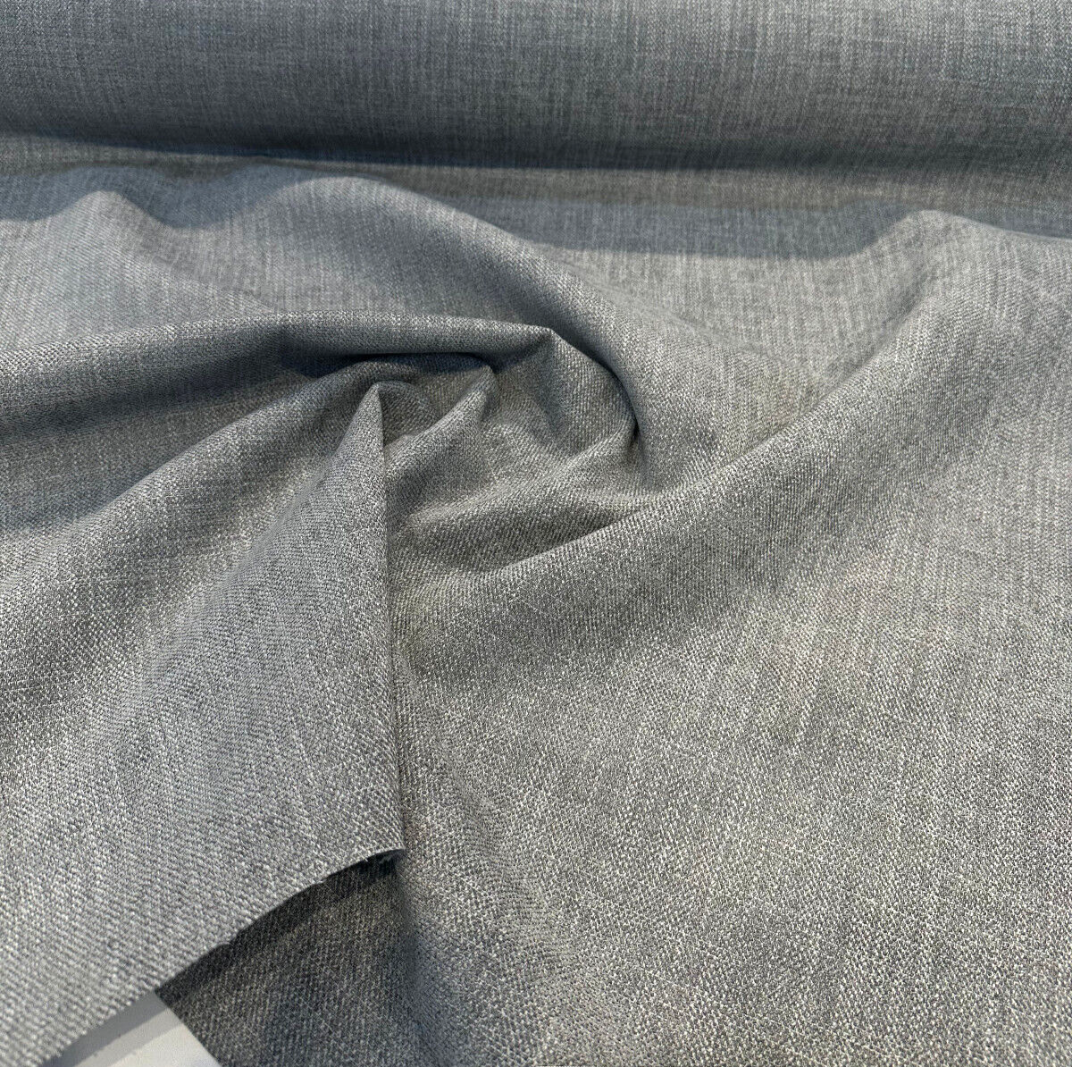 Crypton Performance Sense Upholstery Fabric - Smoke Gray, Chenille, 100% Polyester, Cleaning Code W (1 Yard)
