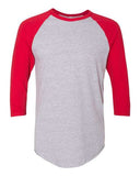 American Apparel Unisex 50/50 Raglan Three-Quarter Sleeve Tee