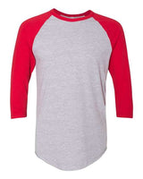 American Apparel Unisex 50/50 Raglan Three-Quarter Sleeve Tee