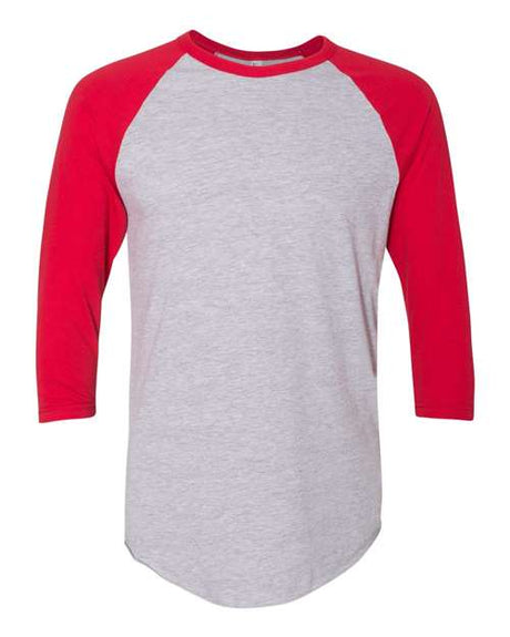 American Apparel Unisex 50/50 Raglan Three-Quarter Sleeve Tee