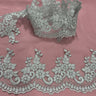 1 Yard Corded Embroidered Lace Trim 4" Wide 100% Polyester Net Mesh for Dresses & Costumes