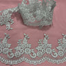 Polyester Lace Trimming Corded Embroidered 4" Wide