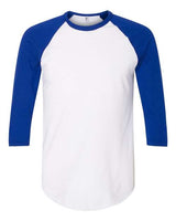 50/50 Raglan Three-Quarter Sleeve Tee