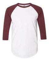 50/50 Raglan Three-Quarter Sleeve Tee