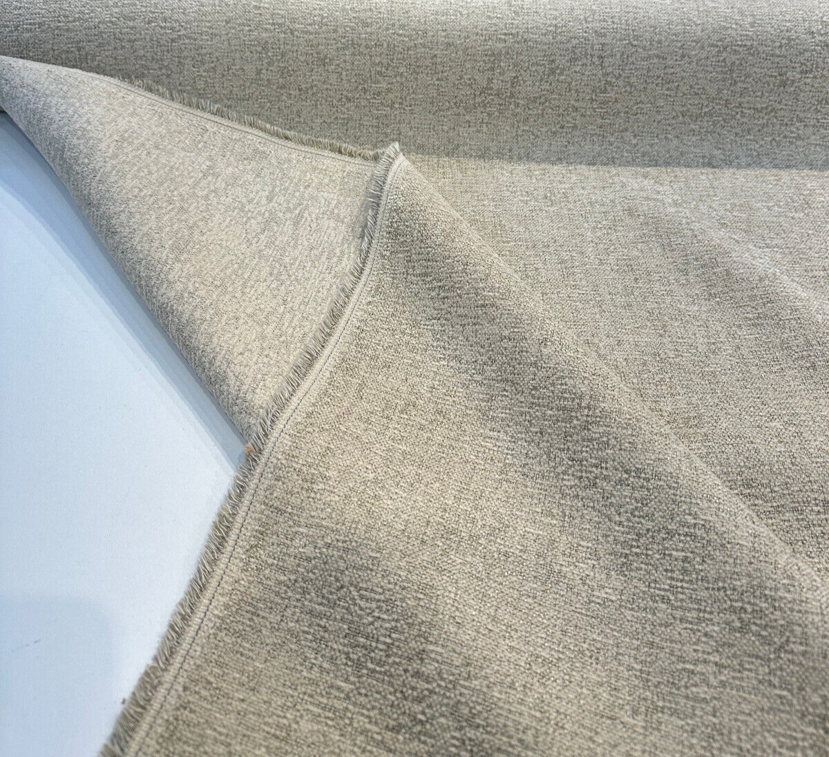 Badlands Linen Chenille Upholstery Fabric - Linen, 100 Percent Polyester, W, By The Yard