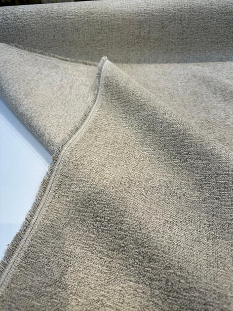 Badlands Linen Chenille Upholstery Fabric - Linen, 100 Percent Polyester, W, By The Yard