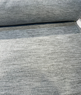 Lamour Vapor Italian Soft Chenille Upholstery Fabric - Vapor, Railroaded, 56" Width (1 Yard)