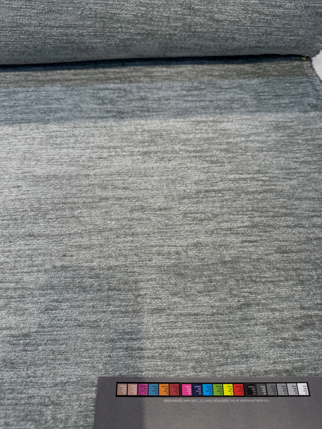 Lamour Vapor Italian Soft Chenille Upholstery Fabric - Vapor, Railroaded, 56" Width (1 Yard)
