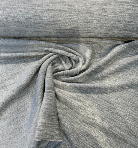 Lamour Vapor Italian Soft Chenille Upholstery Fabric - Vapor, Railroaded, 56" Width (1 Yard)