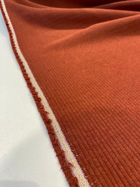 Sunbrella Acrylic Fabric - Red Brick Thin Stripes, 54" Width (1 Yard)