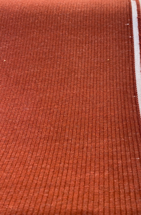 Sunbrella Acrylic Fabric - Red Brick Thin Stripes, 54" Width (1 Yard)