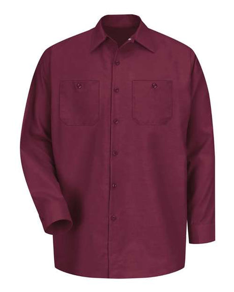 Red Kap Men's Tall Industrial Long Sleeve Work Shirt