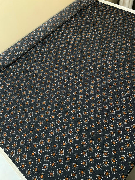 Viscose Crepe Printed Brown Fabric