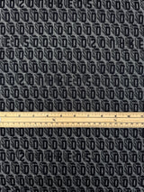 Cotton Jacquard Abstract Gray-Black