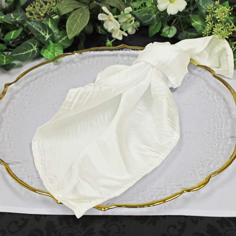 Accordion Crinkle Taffeta Napkin Sample