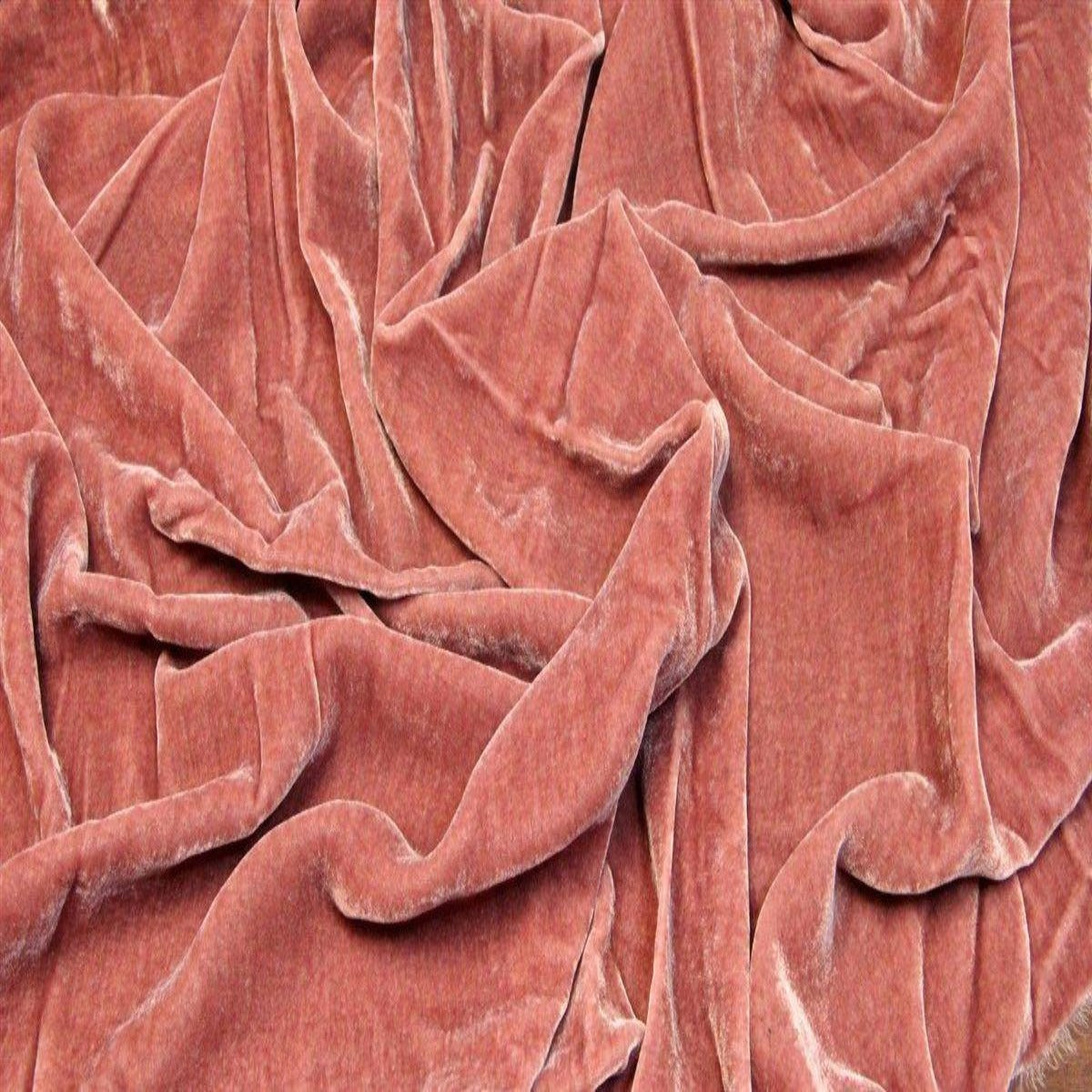 Silk Rayon Velvet Fabric - 80 Percent Rayon 20 Percent Silk, Velvet, 45" Width, 180 GSM (1 Yard)