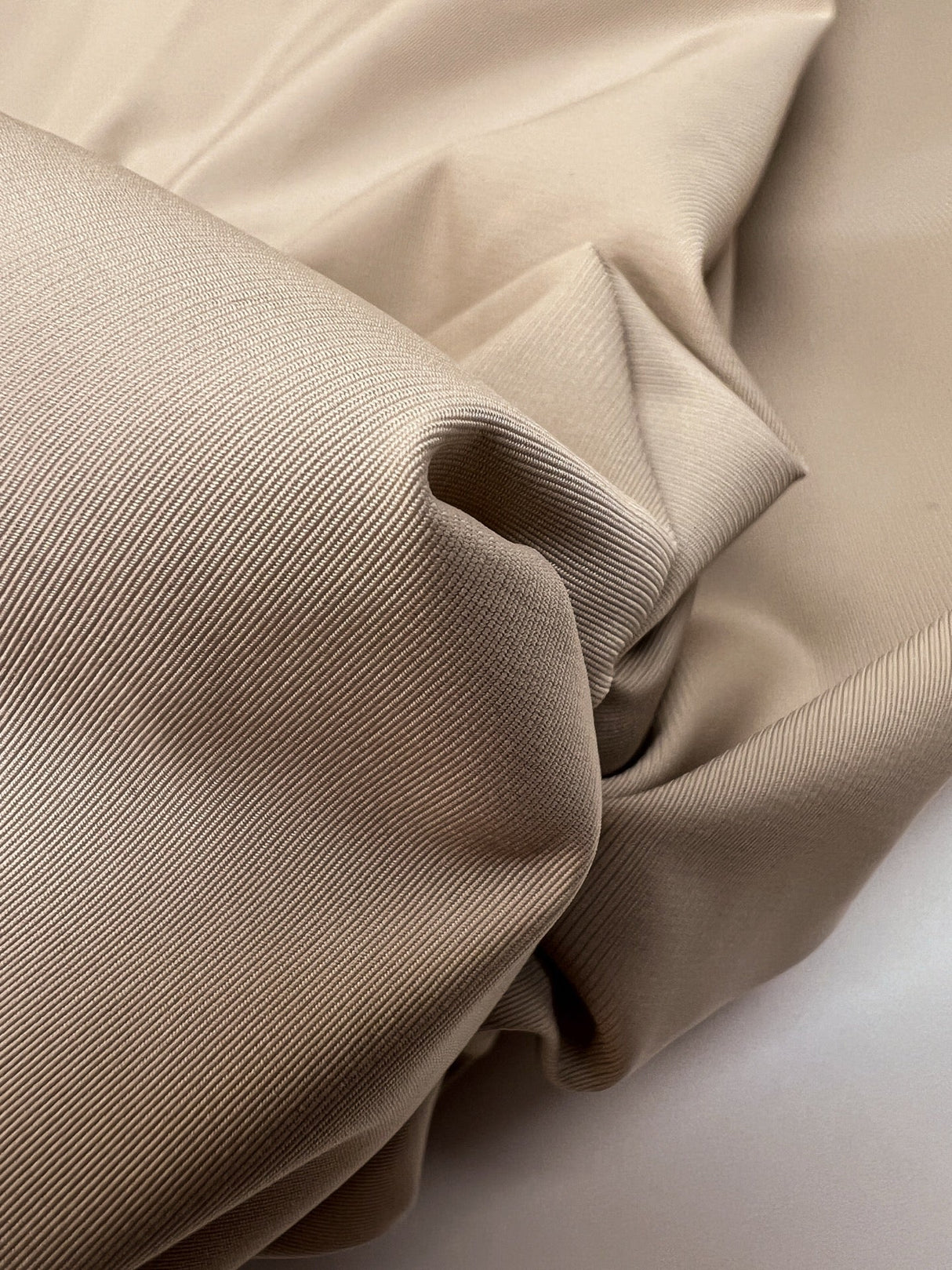 Beige Water-Repellent Polyester Fabric