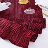 Taffeta Table Runner 13x108 Burgundy