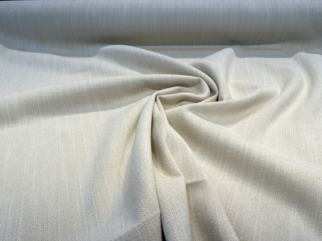 Crypton Performance Juno Chenille Fabric - Beige Eggshell, 54" Width (1 Yard)
