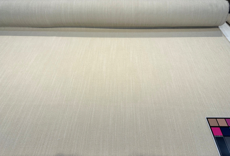 Crypton Performance Juno Chenille Fabric - Beige Eggshell, 54" Width (1 Yard)
