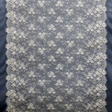 Beaded Chantilly Lace White