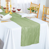 Taffeta Table Runner 13x108 Sage Green