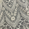 Beaded Chantilly Lace Fabric with Eyelash Scallop