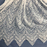 3 Yards Chantilly Embroidered Lace Fabric with Eyelash Scallop
