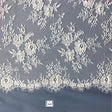 Beaded Chantilly Lace Fabric with Eyelash Scallop, 3 Yards x 58"
