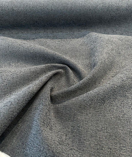 Crypton Performance Badlands Chenille Upholstery Fabric - Slate Gray, 54" Width (1 Yard)