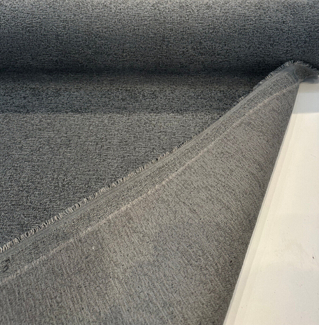 Crypton Performance Badlands Chenille Upholstery Fabric - Slate Gray, 54" Width (1 Yard)