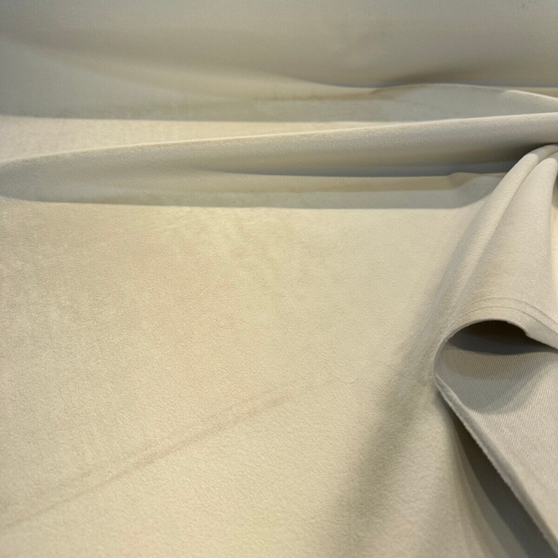 Marino Ivory Velvet Upholstery Fabric - Ivory Velvet, 56" Width (1 Yard)
