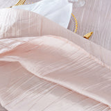 Accordion Crinkle Taffeta Napkins 20x20 Blush Pink/Rose Gold