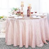 Round Taffeta Tablecloth 120 Seamless Blush Pink