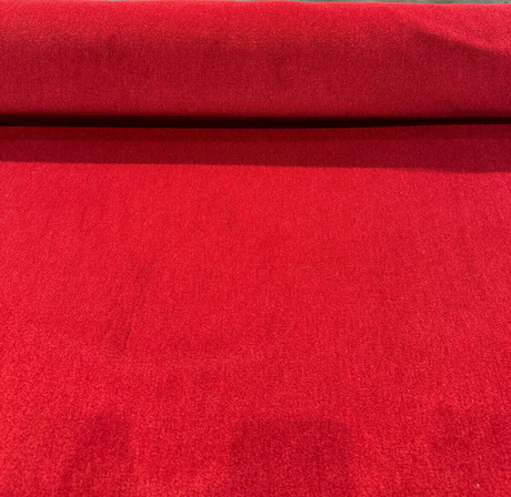 Italian Alpaca Mario Sirtori Mohair Upholstery Fabric - Flame Red, 56" Width (1 Yard)