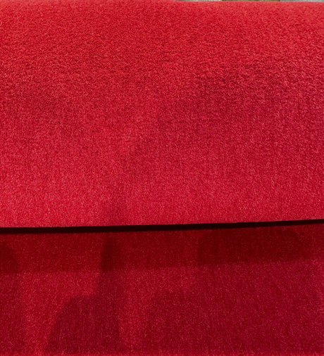 Italian Alpaca Mario Sirtori Mohair Upholstery Fabric - Flame Red, 56" Width (1 Yard)