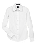 Devon & Jones® Women’s Solid Stretch Twill Woven Dress Shirt Non-Iron Professional Shirting with Flattering Fit
