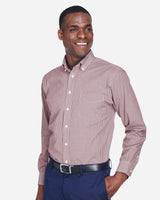 Devon & Jones® Mens Gingham Dress Shirt Cotton Polyester Classic Fit