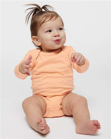 Rabbit Skins® Infant Fine Jersey Long Sleeve Bodysuit Soft Cotton Fabric with Comfortable Snap Closure