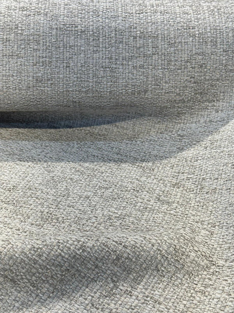 Royce Dove Italian Soft Chenille Fabric - Beige With Taupe Blend, Railroaded, 56" Width (1 Yard)