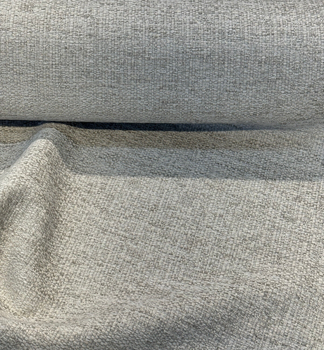 Royce Dove Italian Soft Chenille Fabric - Beige With Taupe Blend, Railroaded, 56" Width (1 Yard)